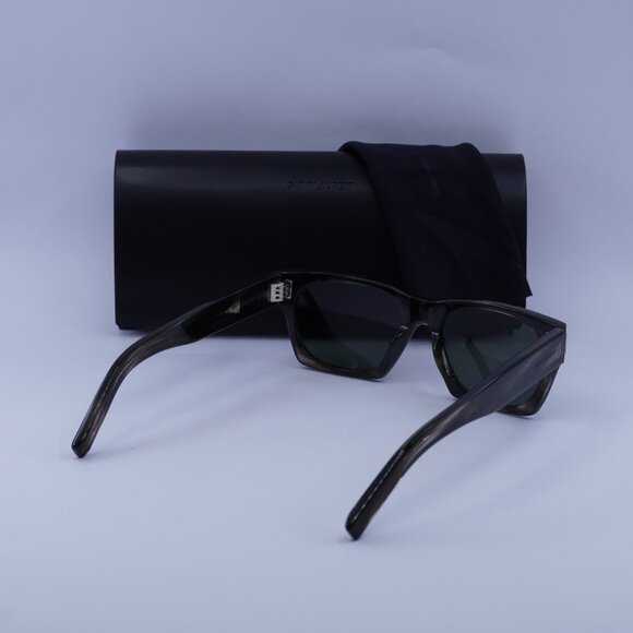 Saint Laurent SL402 017 Square Sunglasses - Havana/Grey main image 4